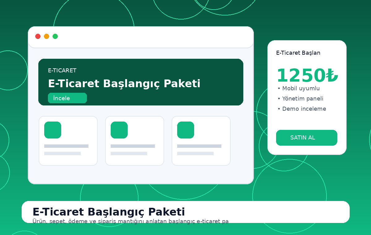 E-Ticaret Başlangıç Paketi