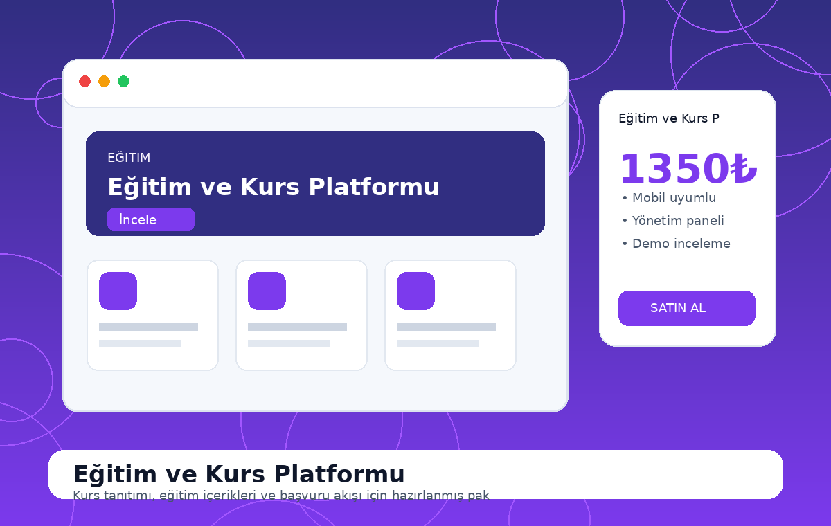 Eğitim ve Kurs Platformu