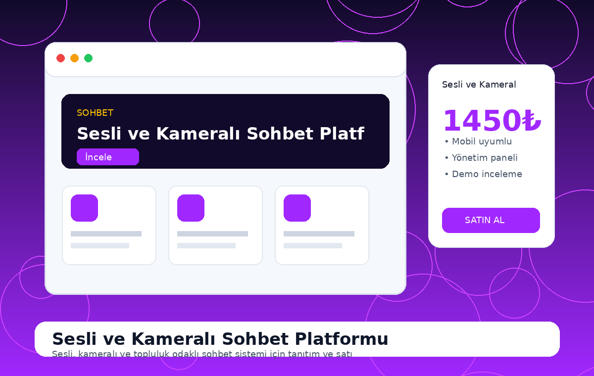 Sesli ve Kameralı Sohbet Platformu